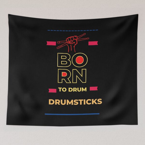 Aperçu de l'œuvre Born To Drum Baguettes T-shirt essentiel T-shirt classique créée et vendue par bencho ⭐️⭐️⭐️⭐️⭐️.
