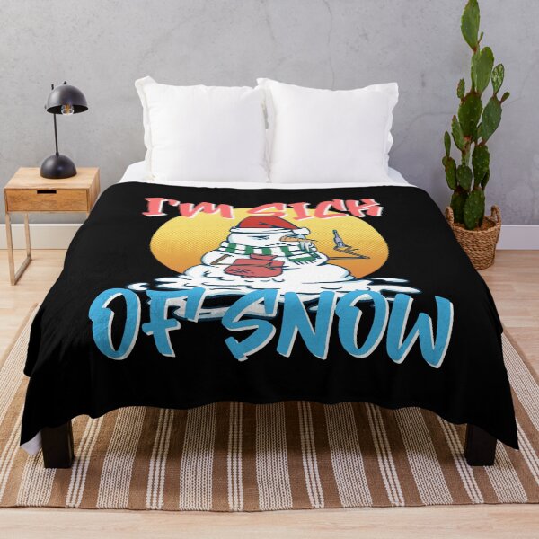 Item preview, Snowman Sick of Snow Christmas Funny Ironic designed and sold by YassOrNope.
