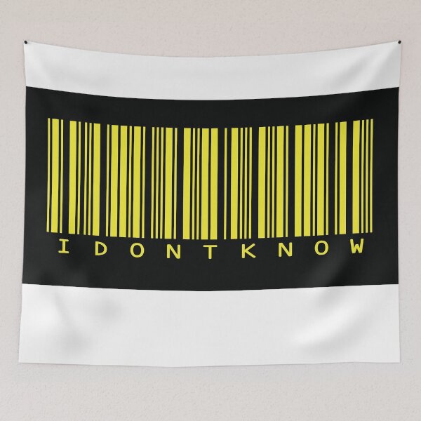 Item preview, "I DON'T KNOW" Barre Code designed and sold by TimTim-Design.