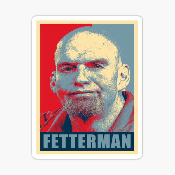 “John fetterman” Sticker for Sale by silviavarelaa | Redbubble