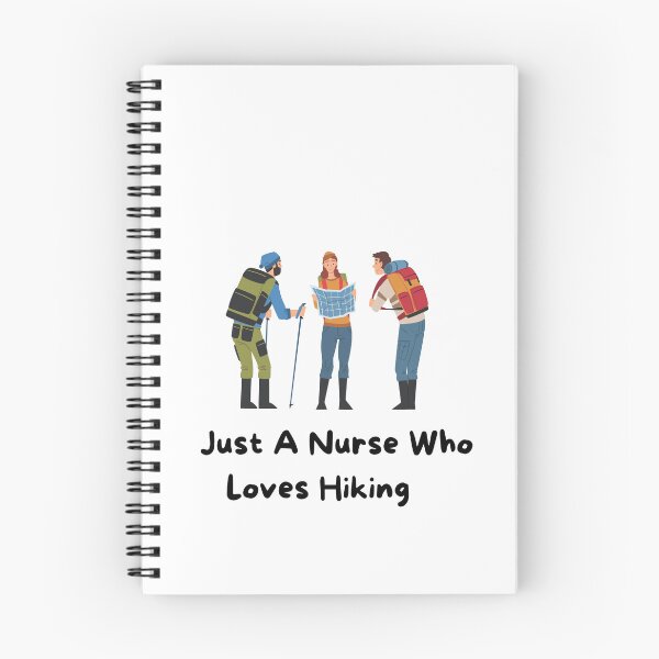 Item preview, Just a nurse who loves hiking sticker  designed and sold by imad-bentahar.