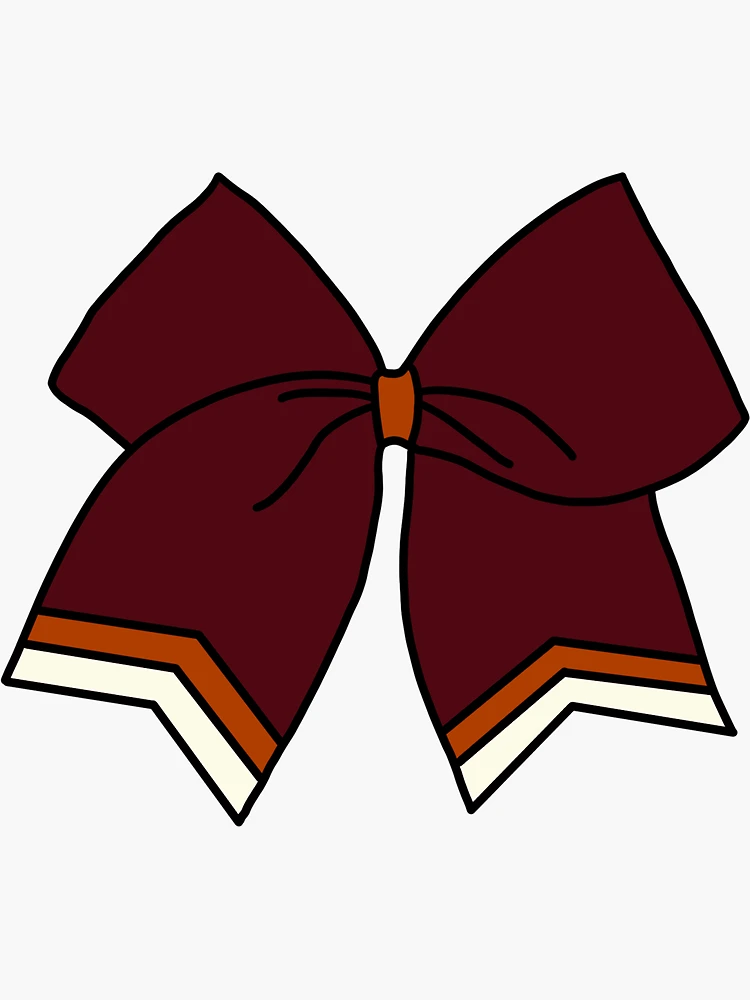 pink cheer bow Sticker for Sale by maddyalarcon