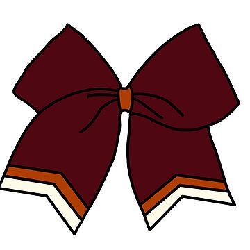 pink cheer bow Sticker for Sale by maddyalarcon
