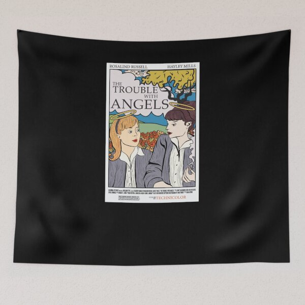 Aperçu de l'œuvre Sac fourre-tout The Trouble With Angels + oreiller + étui de téléphone + t-shirt créée et vendue par silviavarelaa.