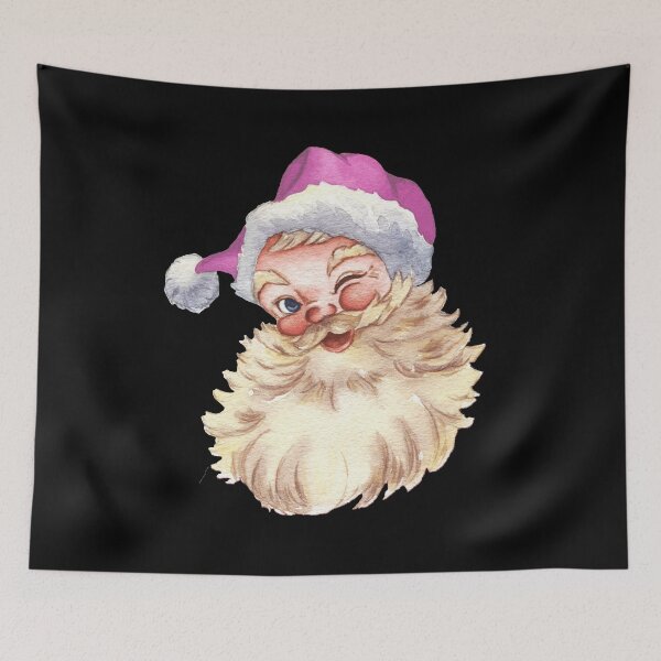 Item preview, Retro Vintage Pink Santa Claus designed and sold by inurey.
