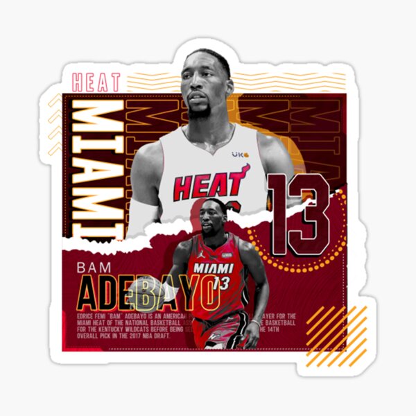 Miami Heat: BAM Ado 2021 Poster - NBA Removable Adhesive Wall Decal Giant 36W x 48H