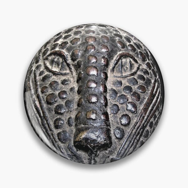 Item preview, Benin Bronze Leopard Head Mask designed and sold by photoclique.