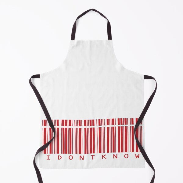 Item preview, "I DON'T KNOW" Red Barre Code designed and sold by TimTim-Design.