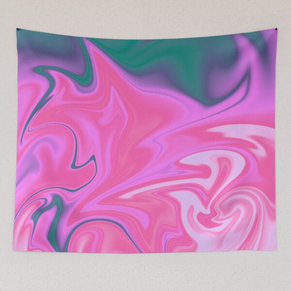 Item preview, Green Turquoise Purple Violet Pink White Liquid Art. Liquid Marble. Abstract Design. designed and sold by Jason123za.