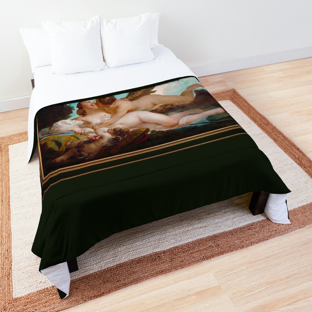 Diana y Calisto by Jean-Baptiste Marie Pierre Remastered Xzendor7 Classical Art Old Masters Reproductions Comforter