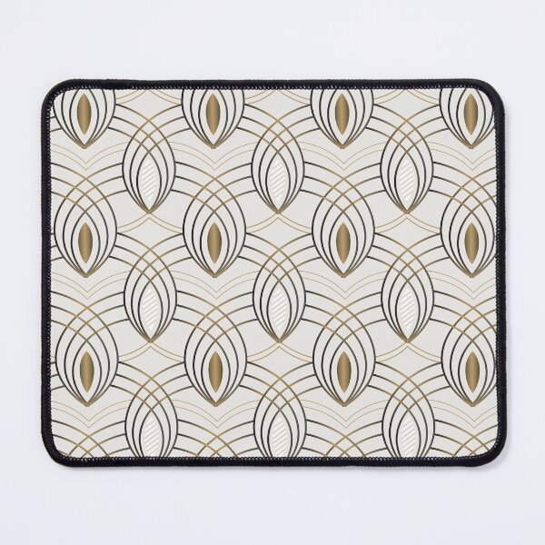 Item preview, Art deco off white and gold geometric design designed and sold by SweetCoolVibes.