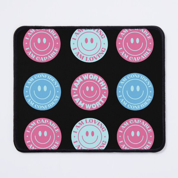 Item preview, I Am Affirmation Set Smiley Face designed and sold by NinniShop.