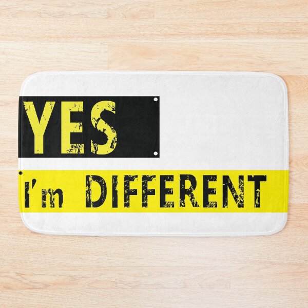 Item preview, 'Yes Im Different' Black Design designed and sold by TimTim-Design.