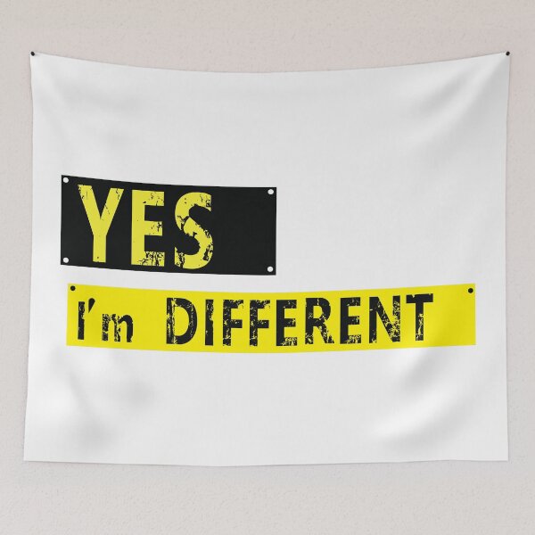 Item preview, 'Yes Im Different' Black Design designed and sold by TimTim-Design.