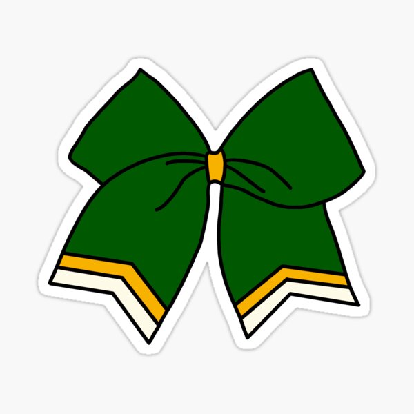 Green and Gold Pom Poms Sticker for Sale by abay14