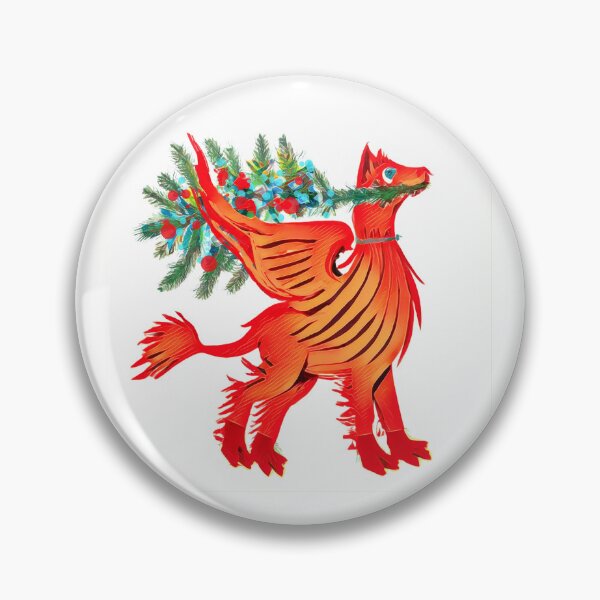 Item preview, Friendly Christmas Red Dragon or Griffon carrying a tree designed and sold by Linandara.