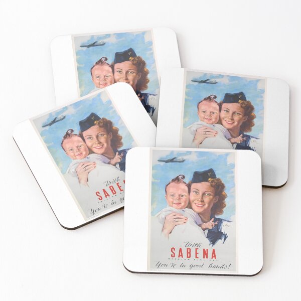 Item preview, SABENA Prop Liner Vintage Travel Poster 50's designed and sold by Mitch-Angelo.