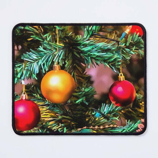 Item preview, Christmas Tree With Fairy Lights and Ornaments Painting designed and sold by taiche.