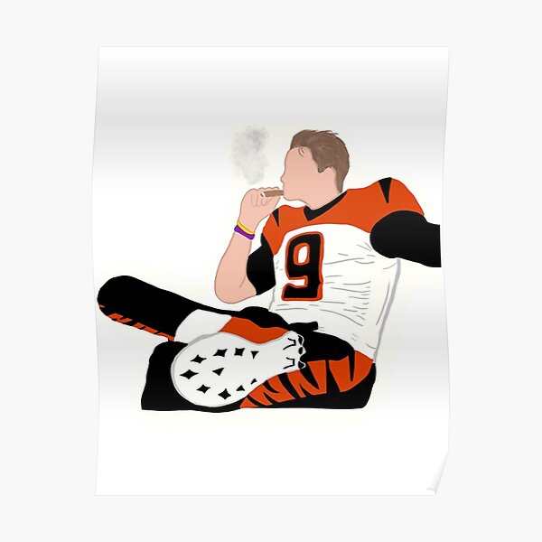 Joe Burrow, Cincinnati Bengals, Metal sign Fleece Blanket by Thomas Pollart  - Pixels