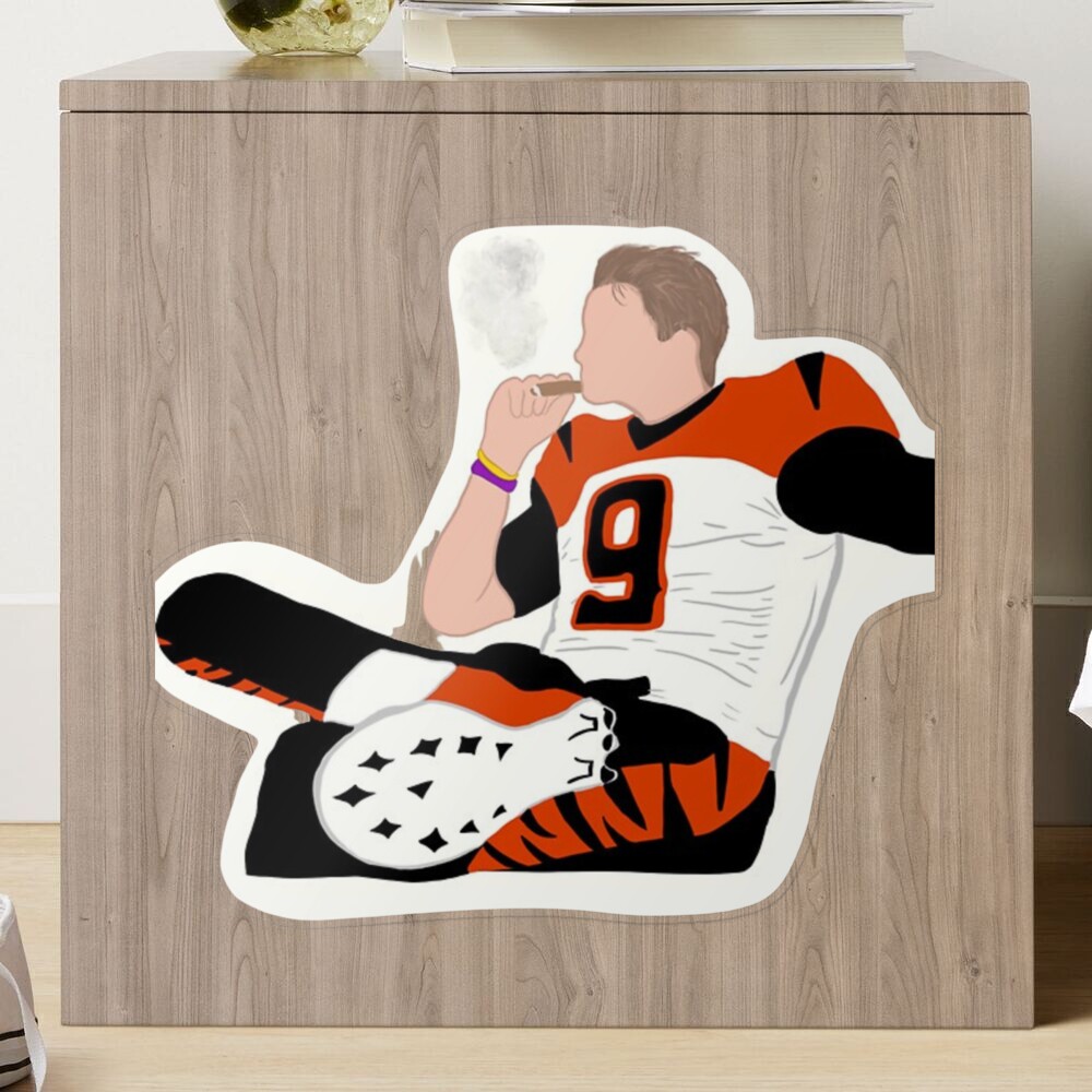 Cincinnati Bengals Joe Burrow Tiger Stripe Merch Sticker for Sale by  Joseph Elliott