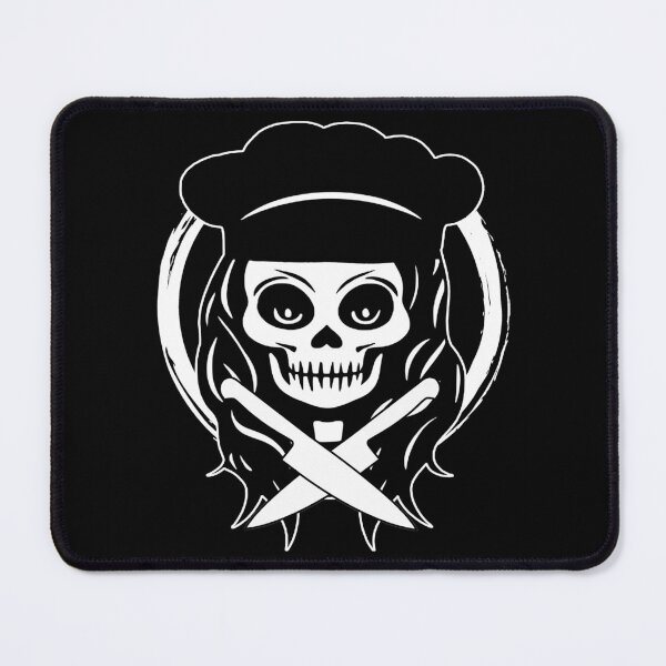 Item preview, Copy of Female Chef Skull and Knives Crossed Tools White Logo designed and sold by Nuletto.