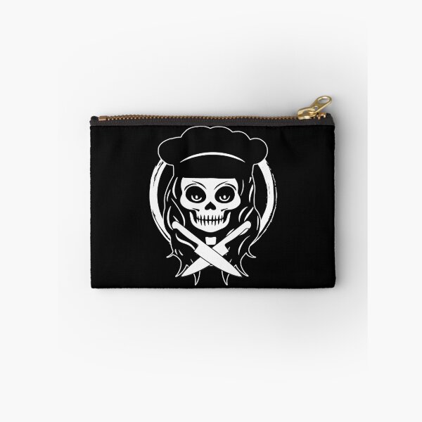 Item preview, Copy of Female Chef Skull and Knives Crossed Tools White Logo designed and sold by Nuletto.