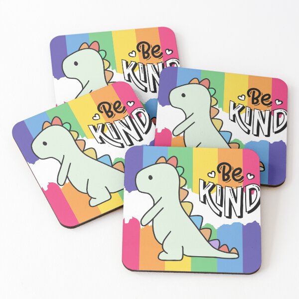 Item preview, Be Kind Rainbow Dinosaur designed and sold by MegzVTonder.