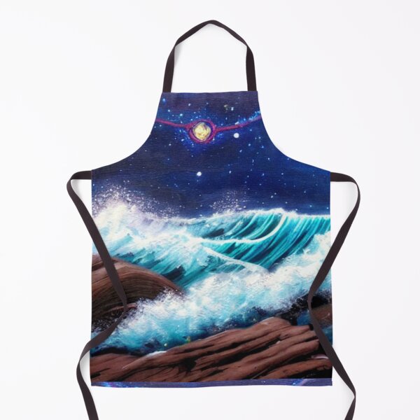 Item preview, Ocean Waves Moonlight Painting Series - Painting 8 -Throw Pillows and Prints. designed and sold by ScatterHub.