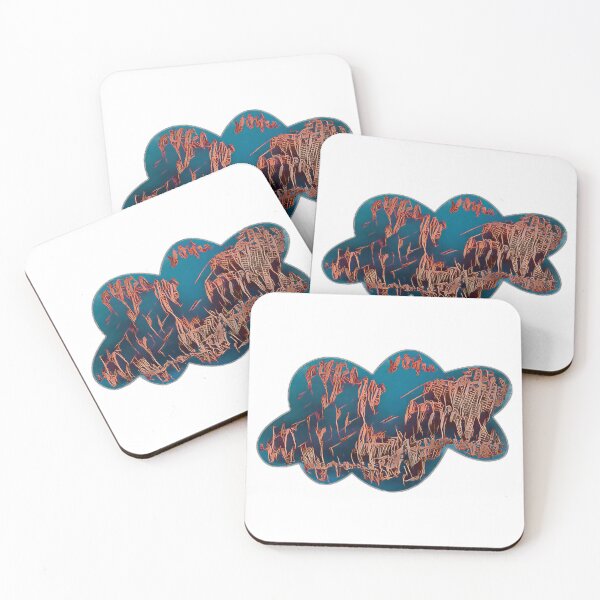 Item preview, Cloud shape in blue designed and sold by FlossOrFi.