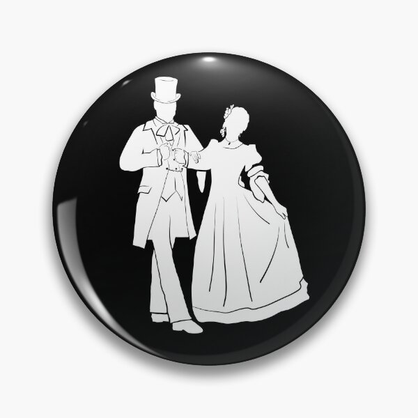 Item preview, The Nutcracker Party Parents Silhouette White designed and sold by Claudia McBain.