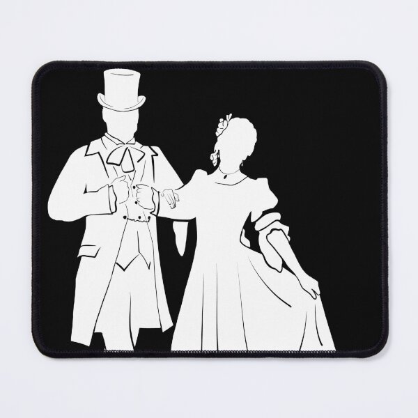 Item preview, The Nutcracker Party Parents Silhouette White designed and sold by Claudia McBain.