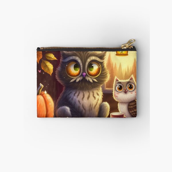 Item preview, A Cat And An Owl Thanksgiving designed and sold by TheBaconStudio.