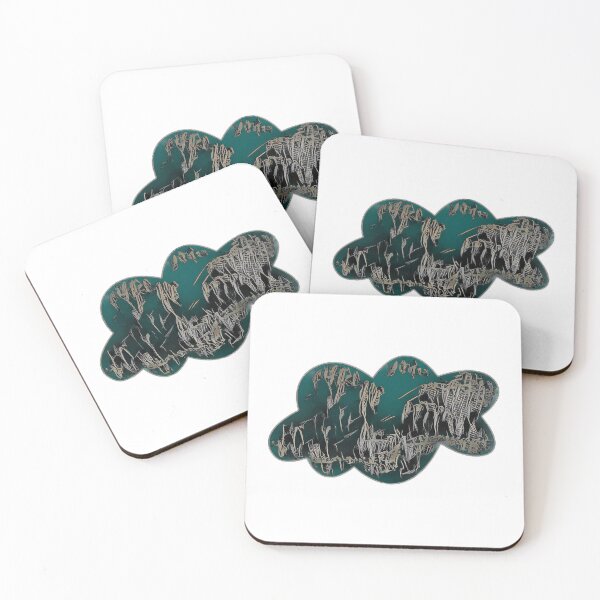 Item preview, Cloud shape in green designed and sold by FlossOrFi.