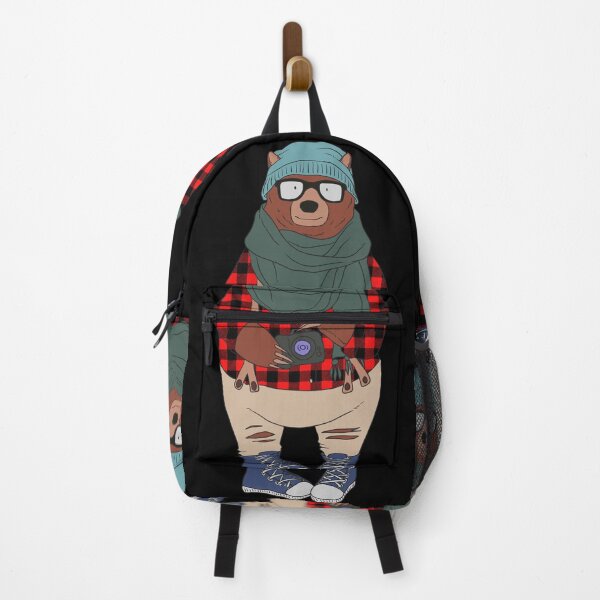 Item preview, Funny Bear in Fashion Clothes Red Plaid Kawaii Bear Lover designed and sold by r-silver.