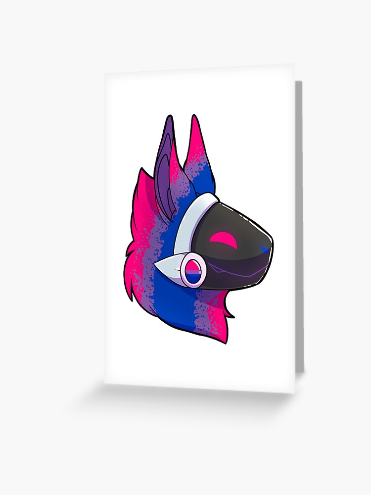 Protogen Mask | Greeting Card