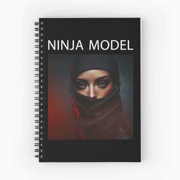 Aperçu de l'œuvre Modèle de femme ninja masquée - Mannequin femme guerrière ninja créée et vendue par MadeByRobots.