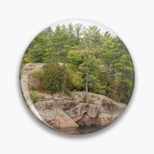 Item preview, Mississagi River Ecotherapy - Pink Granite and Pine Trees designed and sold by Georgia Mizuleva.