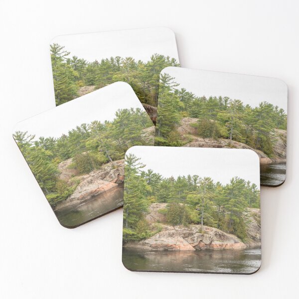 Item preview, Mississagi River Ecotherapy - Pink Granite and Pine Trees designed and sold by Georgia Mizuleva.