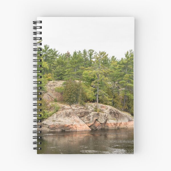 Item preview, Mississagi River Ecotherapy - Pink Granite and Pine Trees designed and sold by Georgia Mizuleva.