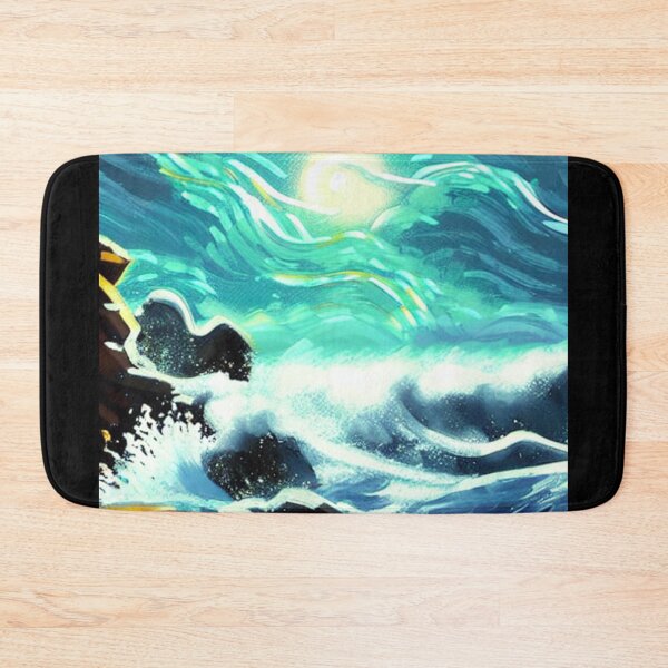 Item preview, Ocean Waves Moonlight Painting Series - Painting 9 -Throw Pillows and Prints.  designed and sold by ScatterHub.