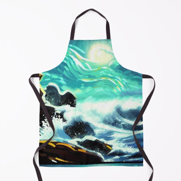 Item preview, Ocean Waves Moonlight Painting Series - Painting 9 -Throw Pillows and Prints. designed and sold by ScatterHub.