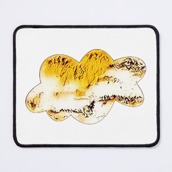 Item preview, Cloud shape in yellow designed and sold by FlossOrFi.