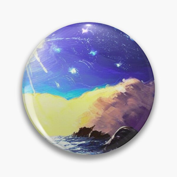 Item preview, Ocean Waves Moonlight Painting Series - Painting 10 -Throw Pillows and Prints.  designed and sold by ScatterHub.