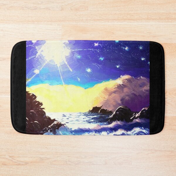 Item preview, Ocean Waves Moonlight Painting Series - Painting 10 -Throw Pillows and Prints.  designed and sold by ScatterHub.