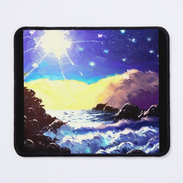 Item preview, Ocean Waves Moonlight Painting Series - Painting 10 -Throw Pillows and Prints.  designed and sold by ScatterHub.