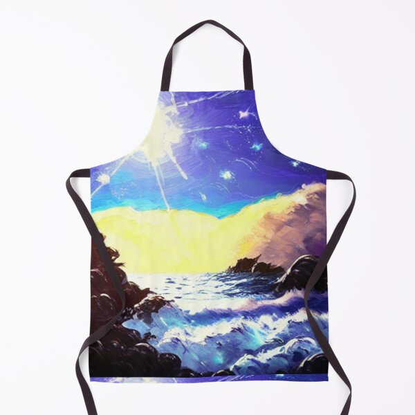 Item preview, Ocean Waves Moonlight Painting Series - Painting 10 -Throw Pillows and Prints. designed and sold by ScatterHub.