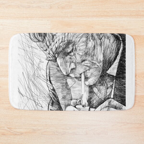 Item preview, SAMUEL BECKETT lighting a cigarette - pencil portrait designed and sold by lautir.