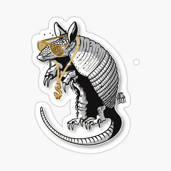 Armadillo Zero Calcare Sticker for Sale by Mels-Nemesi