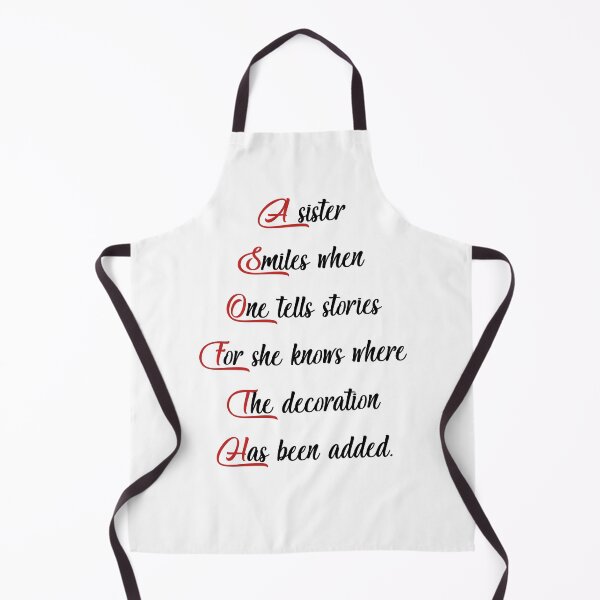 Item preview, A sister smiles when one tells stories—for she knows where the decoration has been added. designed and sold by Magic-Offers.
