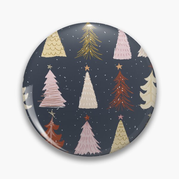 Item preview, Holiday Trees - Simple Muted Colors Seasonal Christmas (Night Time) designed and sold by vron615.